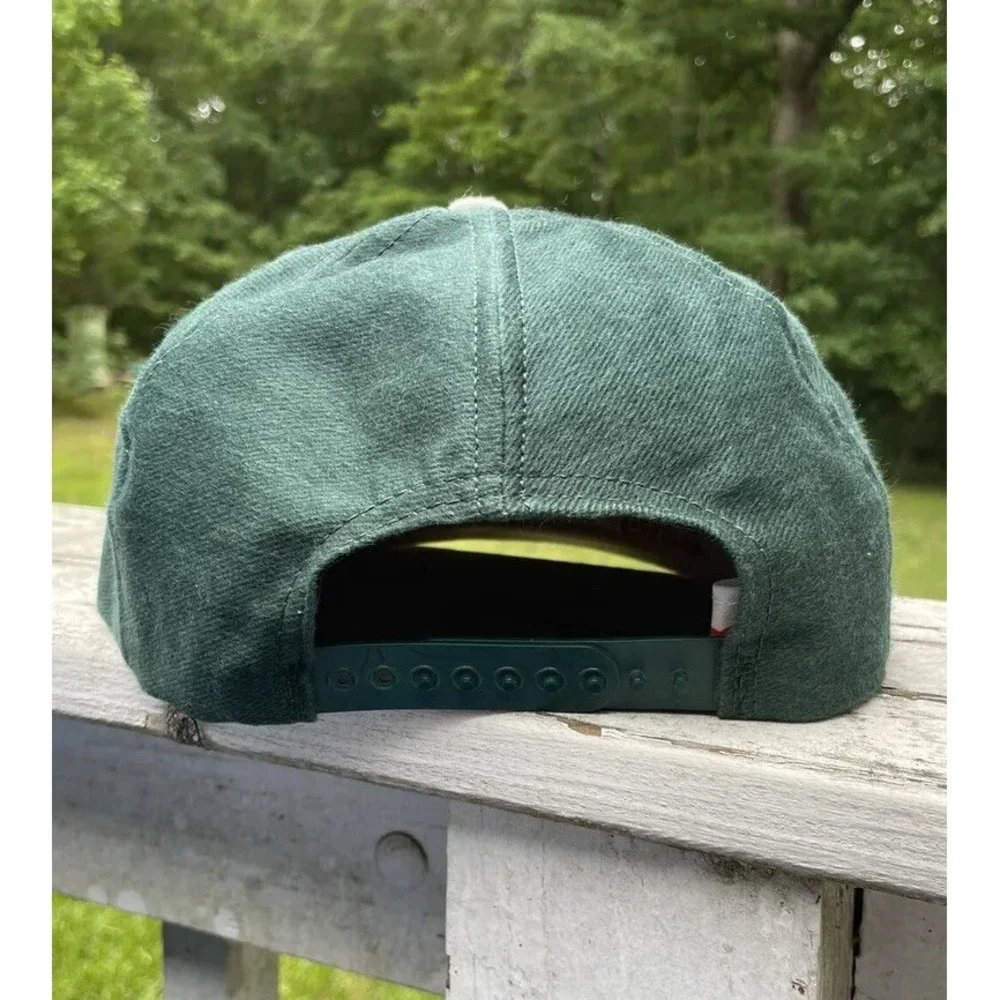 Vintage Coca-Cola Hat Green Gray SnapBack Trucker Licensed USA